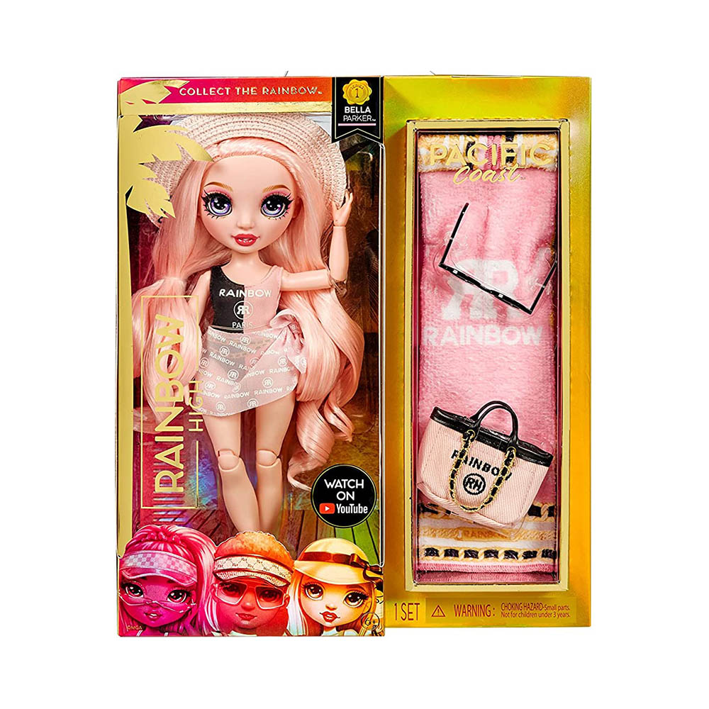 Rainbow High Pacific Coast Series 1 - Bella Parker (Pink Fashion)