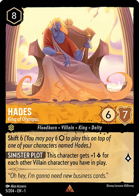 Lorcana TFC - Hades: King of Olympus