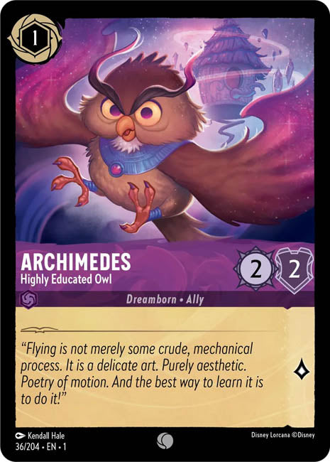 Lorcana TFC - Archimedes: Highly Educated Owl