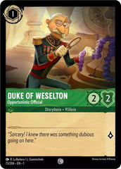 Lorcana TFC - Duke of Weselton: Opportunistic Official