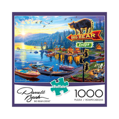 Buffalo 1000pc Puzzle - Darrell Bush - Big Bear Lodge-TCG Nerd