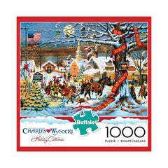 Buffalo 1000pc Puzzle - Charles Wysocki - Small Town Christmas-TCG Nerd