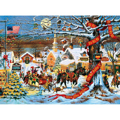 Buffalo 1000pc Puzzle - Charles Wysocki - Small Town Christmas-TCG Nerd