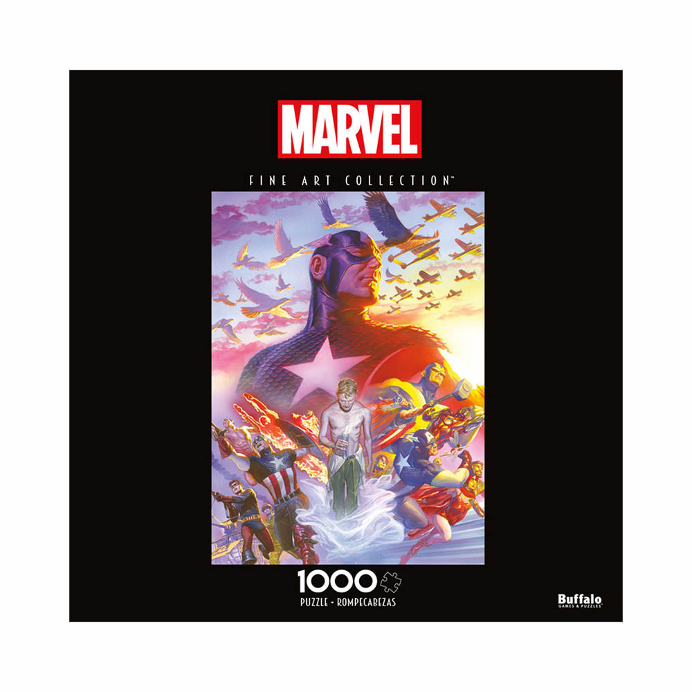 Buffalo 1000pc Puzzle - Marvel™ - Fine Art Collection - Captain America #22-TCG Nerd