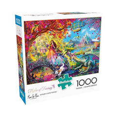 Buffalo 1000pc Puzzle - Flights of Fantasy - Rose Cat Khan - Autumn Castle Festival-TCG Nerd