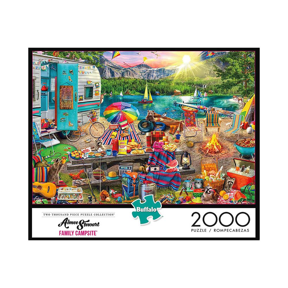 Buffalo 2000pc Puzzle - Aimee Stewart - Family Campsite-TCG Nerd