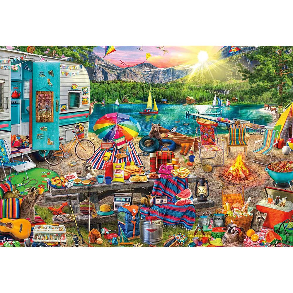 Buffalo 2000pc Puzzle - Aimee Stewart - Family Campsite-TCG Nerd