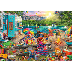 Buffalo 2000pc Puzzle - Aimee Stewart - Family Campsite-TCG Nerd