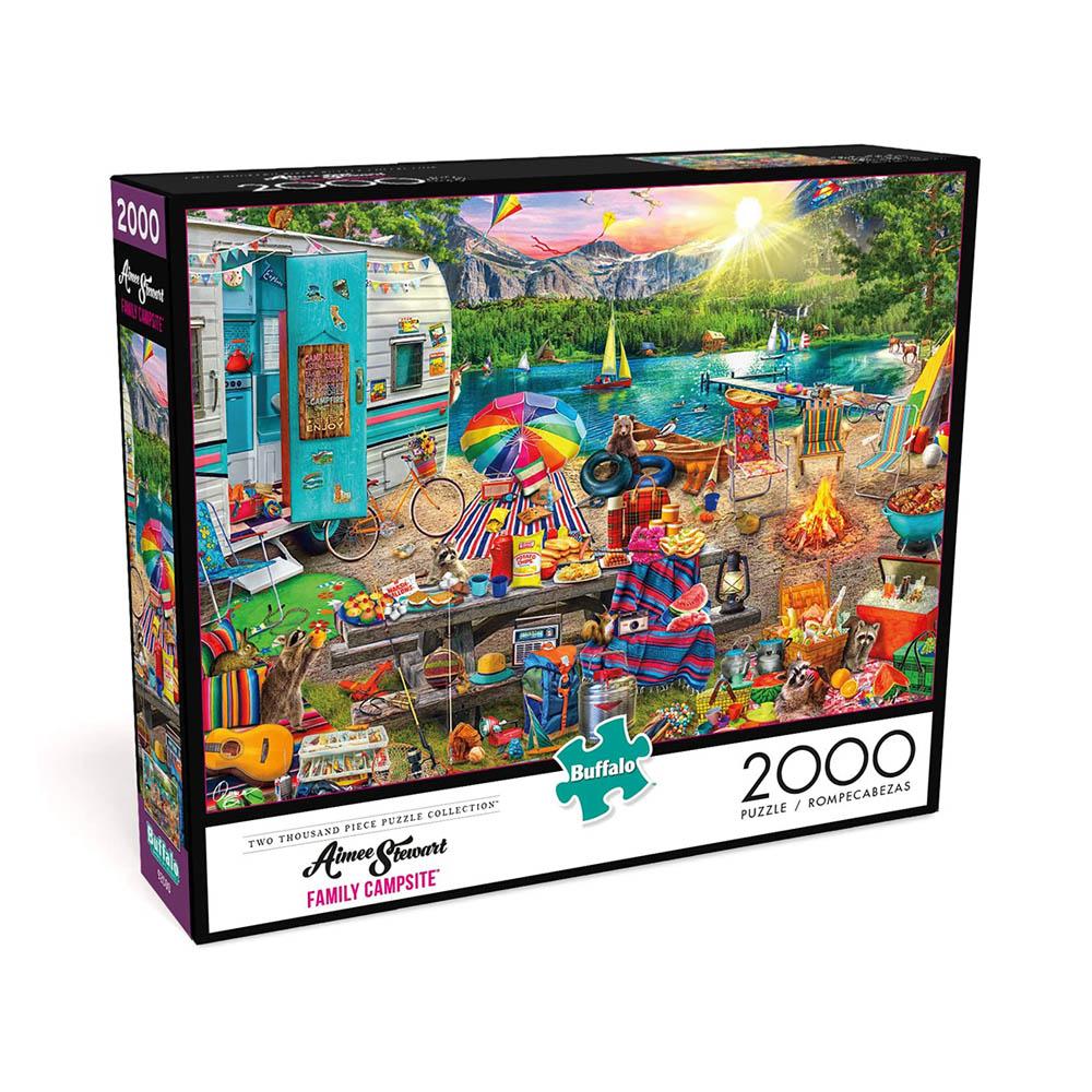 Buffalo 2000pc Puzzle - Aimee Stewart - Family Campsite-TCG Nerd