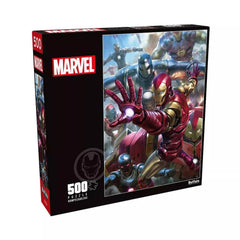 Buffalo 500pc Puzzle - Marvel - Iron Man House Party Protocol-TCG Nerd