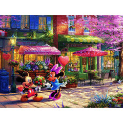 Ceaco 1000pc Puzzle - Disney™ Thomas Kinkade - Mickey and Minnie Sweetheart Cafe