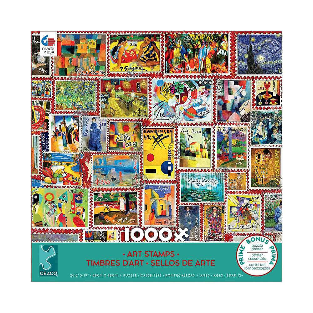 Ceaco 1000pc Puzzle - Art Stamps