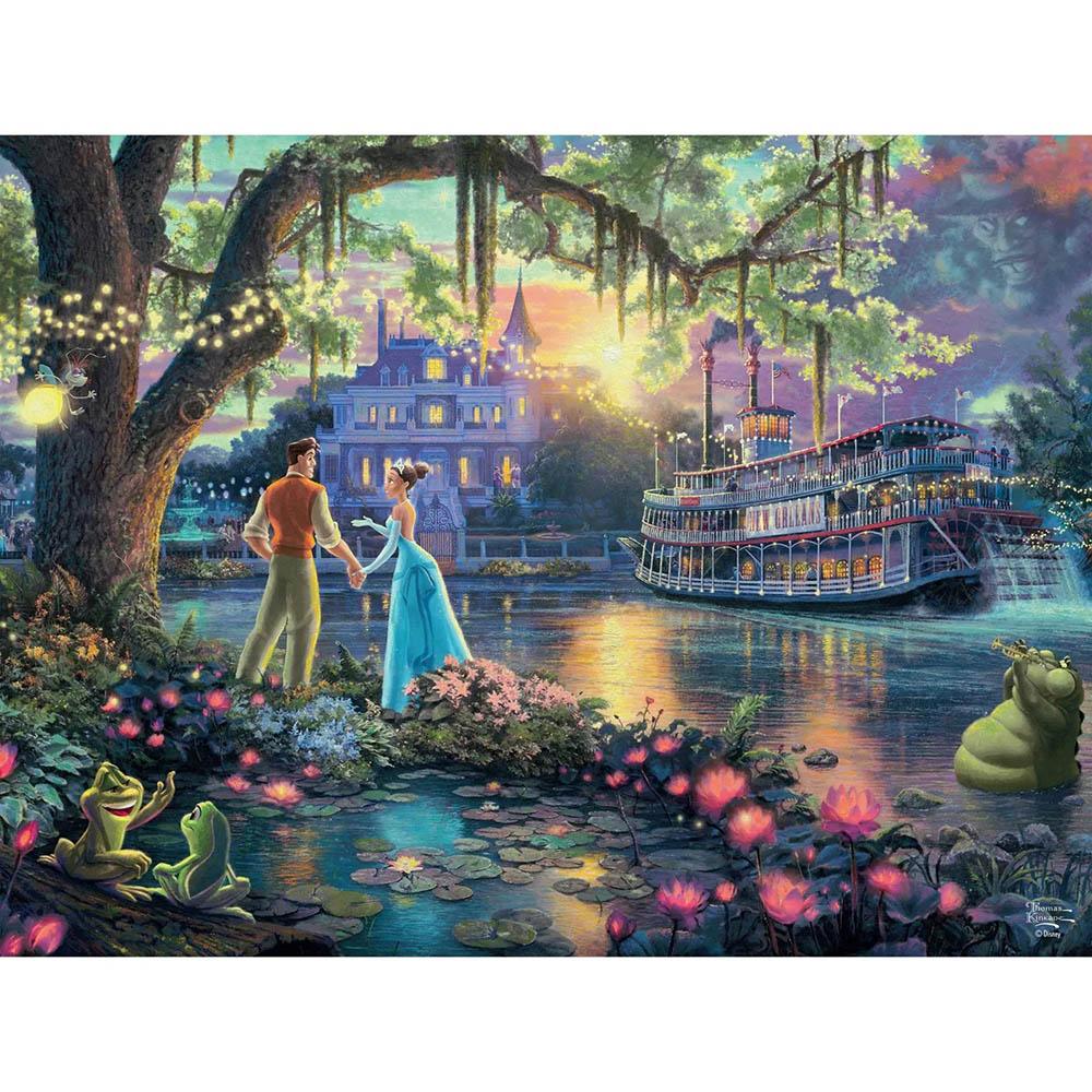 Ceaco 1000pc Puzzle - Disney Thomas Kinkade - The Princess and the Frog-TCG Nerd