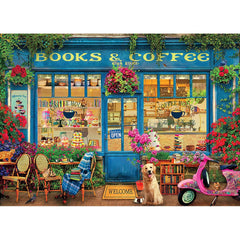 Ceaco 1000pc Puzzle - Shop Windows - Books and Coffee-TCG Nerd
