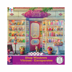 Ceaco 1000pc Puzzle - Shop Windows - Candy Store-TCG Nerd