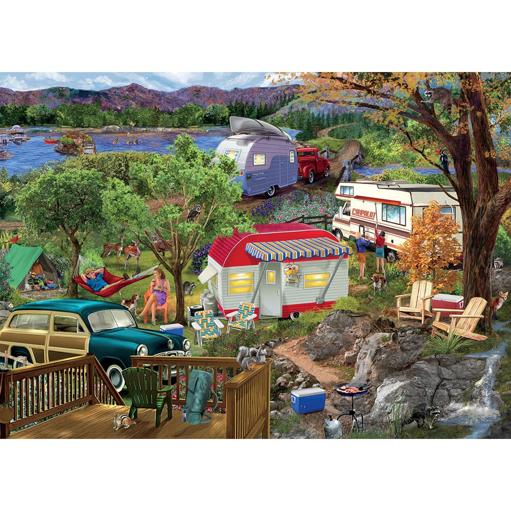 Ceaco 1000pc Puzzle - Weekend Retreat - Camping-TCG Nerd