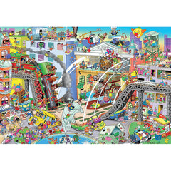 Ceaco 2000pc Puzzle - Comic Chaos - Who Robbed The Bank?