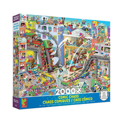 Ceaco 2000pc Puzzle - Comic Chaos - Who Robbed The Bank?