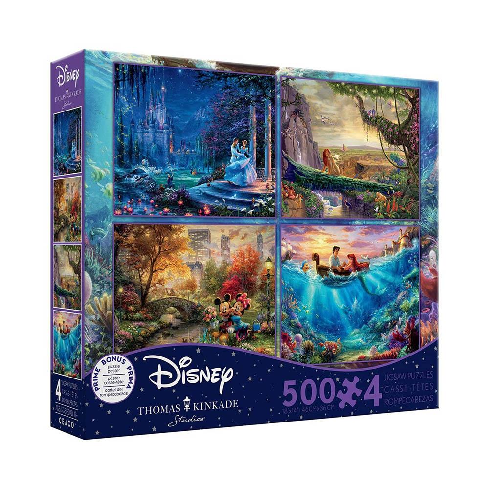 Ceaco 4in1 Multipack Puzzle #1 - Disney Thomas Kinkade-TCG Nerd