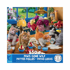 Ceaco 550pc Puzzle - Paws Gone Wild - Kittens in the Kitchen-TCG Nerd