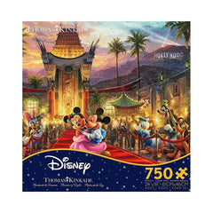 Ceaco 750pc Puzzle - Disney Thomas Kinkade - Mickey and Minnie Hollywood-TCG Nerd