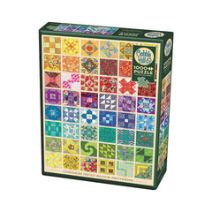 Cobble Hill Large Box 1000pc Puzzle - Common Quilt Blocks-TCG Nerd