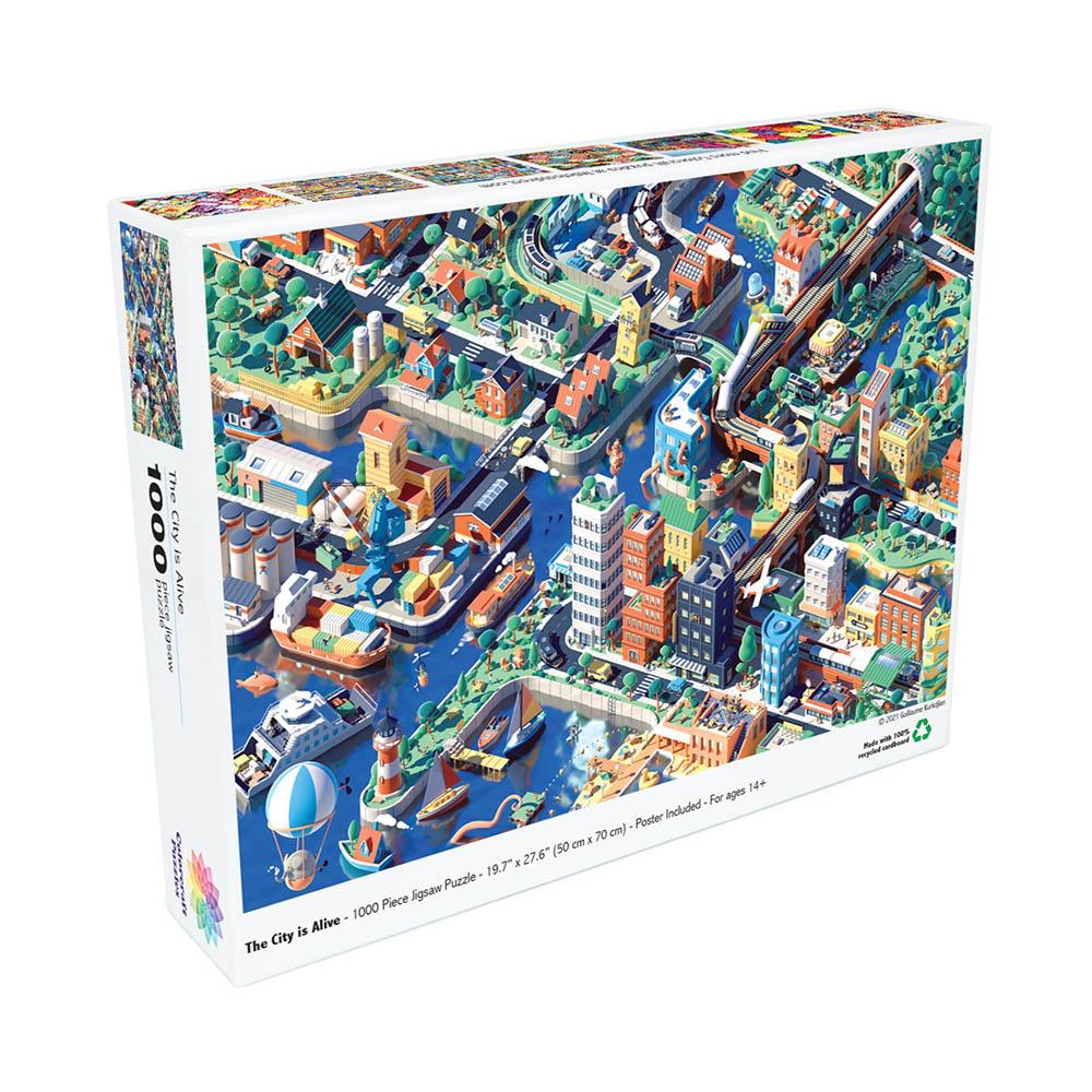 Colorcraft 1000pc Puzzle - The City is Alive-TCG Nerd