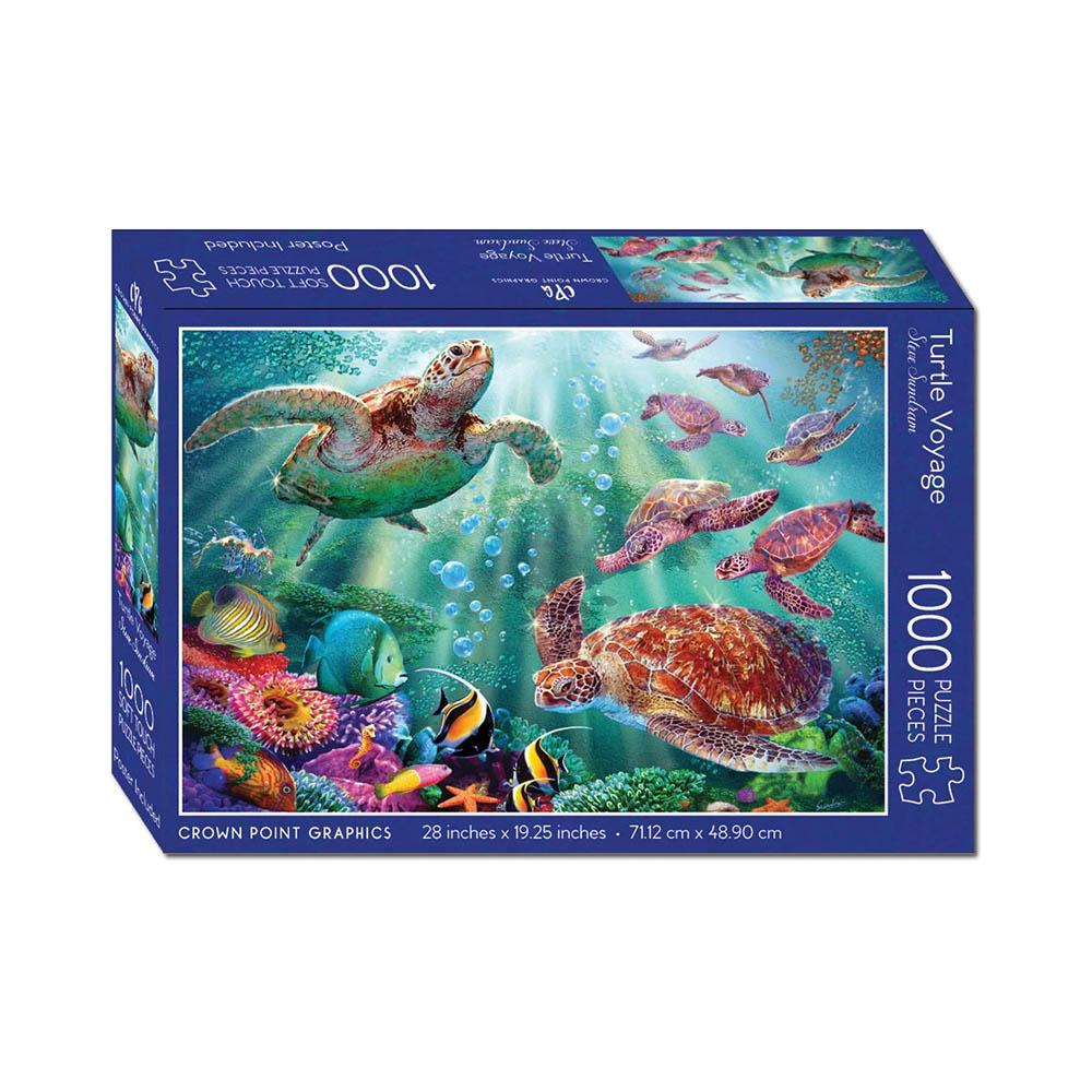 Crown Point Graphics 1000pc Puzzle - Turtle Voyage-TCG Nerd