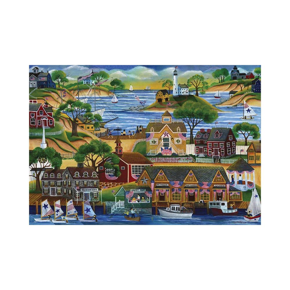 Crown Point Graphics 1000pc Puzzle - July 4th Seaside Celebration-TCG Nerd