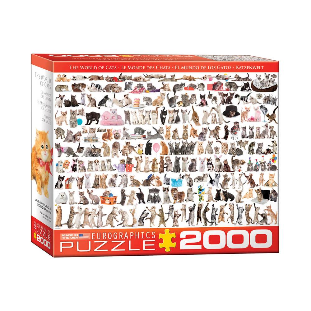 Eurographics 2000pc Puzzle - World of Cats-TCG Nerd