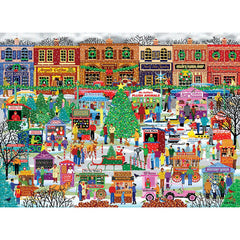 Eurographics 500pc Puzzle - Downtown Holiday Festival-TCG Nerd