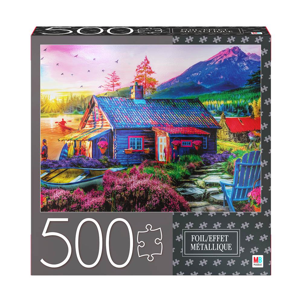 Milton Bradley 500pc Puzzle - The Mountain Life-TCG Nerd