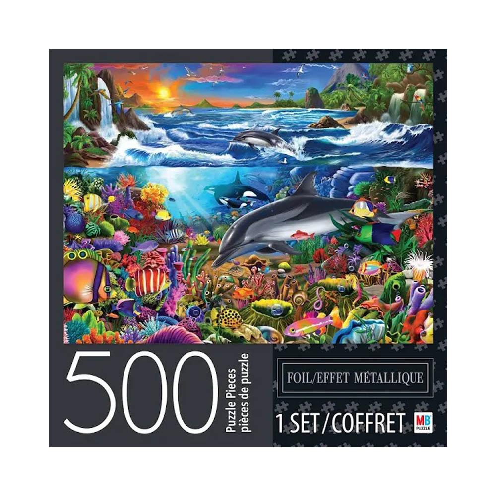 Milton Bradley 500pc Puzzle - Tropical Island Paradise-TCG Nerd