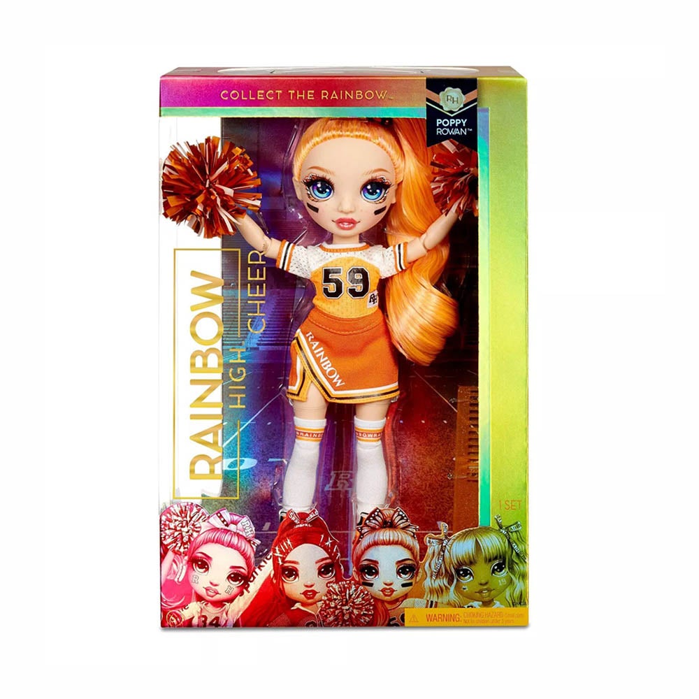 Rainbow High Cheer Series 1 - Poppy Rowan (Orange Fashion)-TCG Nerd