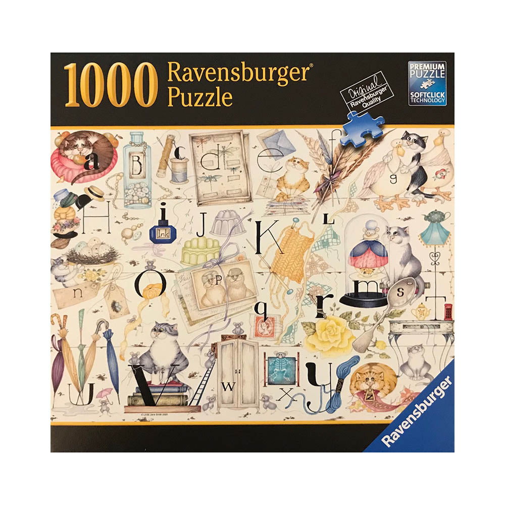 Ravensburger 1000pc Puzzle - Crazy Cat Alphabet