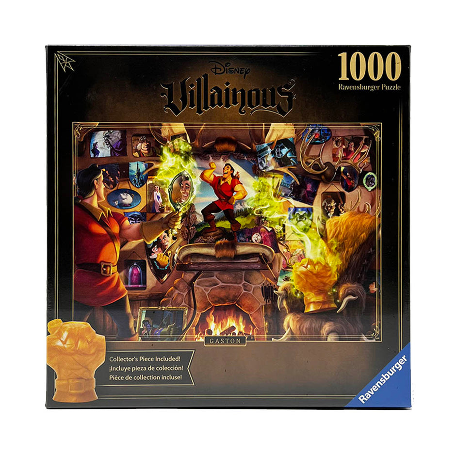 Disney Ravensburger Villainous Gaston Lady Tremaine Horned King Collector Puzzle 2024