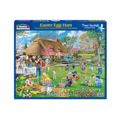 White Mountain 1000pc Puzzle - Easter Egg Hunt