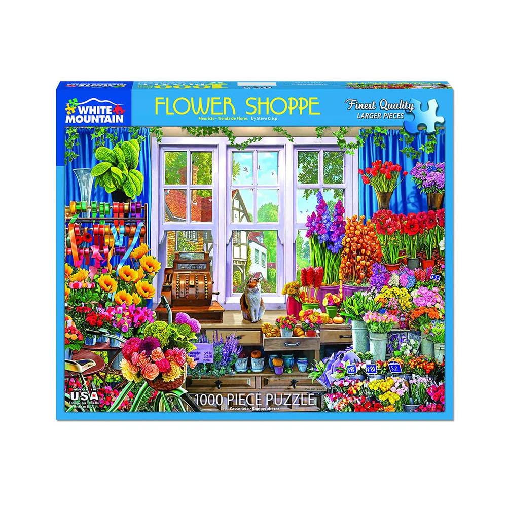 White Mountain 1000pc Puzzle - Flower Shoppe