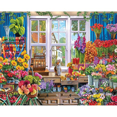 White Mountain 1000pc Puzzle - Flower Shoppe