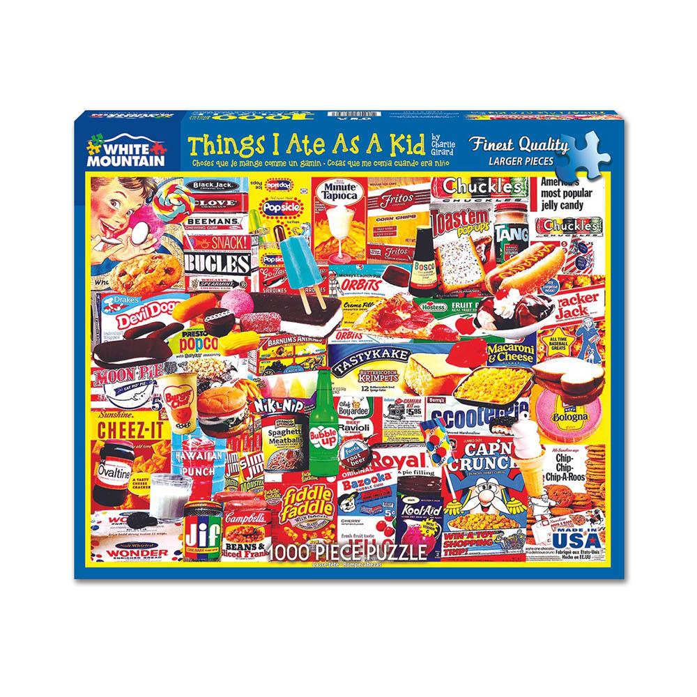 White Mountain 1000pc Puzzle - Things I Ate As a Kid-TCG Nerd