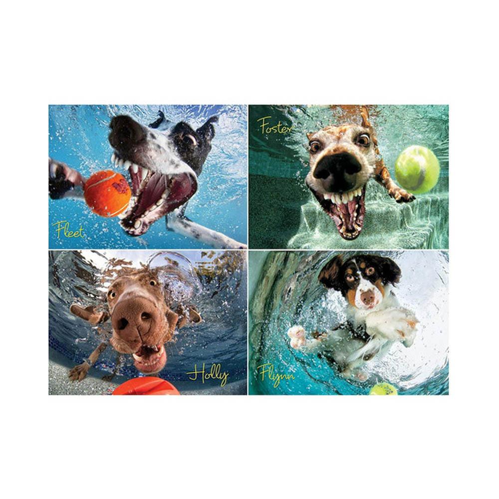 Willow Creek Press 1000pc Puzzle - Underwater Dogs: Play Ball!-TCG Nerd