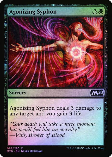 MTG Core Set 2020 - 083 Agonizing Syphon - M20-TCG Nerd